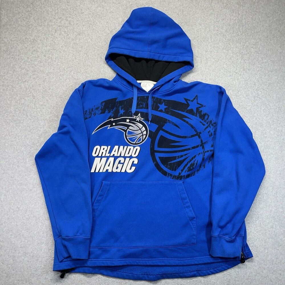 Y2K Orlando Magic Men’s XL Blue Hoodie Zipway Pullover Side Zip NBA Vintage